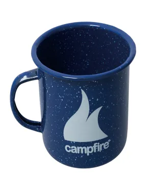 Campfire 8cm Enamel Mug - Navy