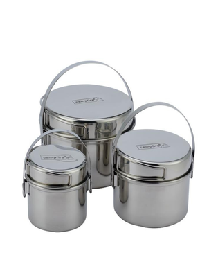 Campfire Nesting 6 Piece Pot Set - Stainless Steel