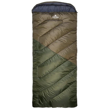 Teton Sports -7C Celsius Grand XXL Sleeping Bag - Right Hand Zip - Ivy and Grey