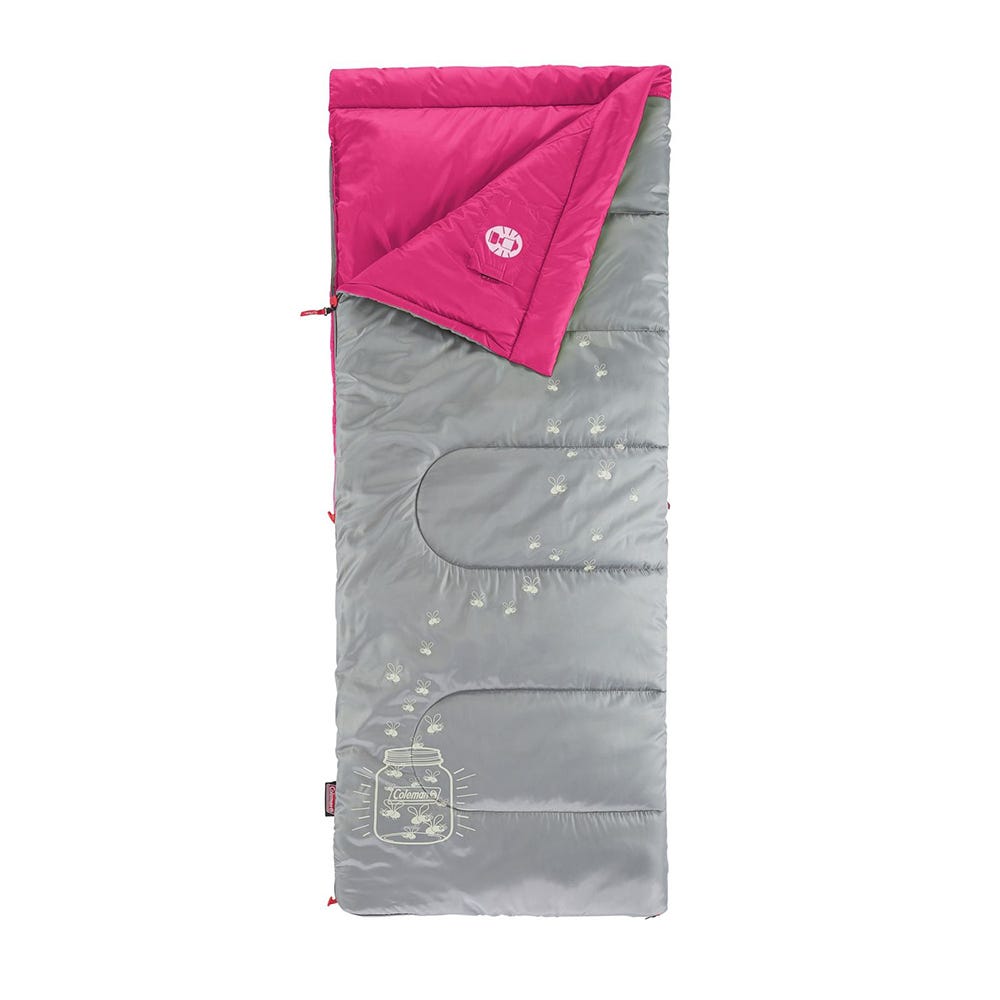 Coleman FyreFly Illumi-Bug Kids 7C Sleeping Bag Pink