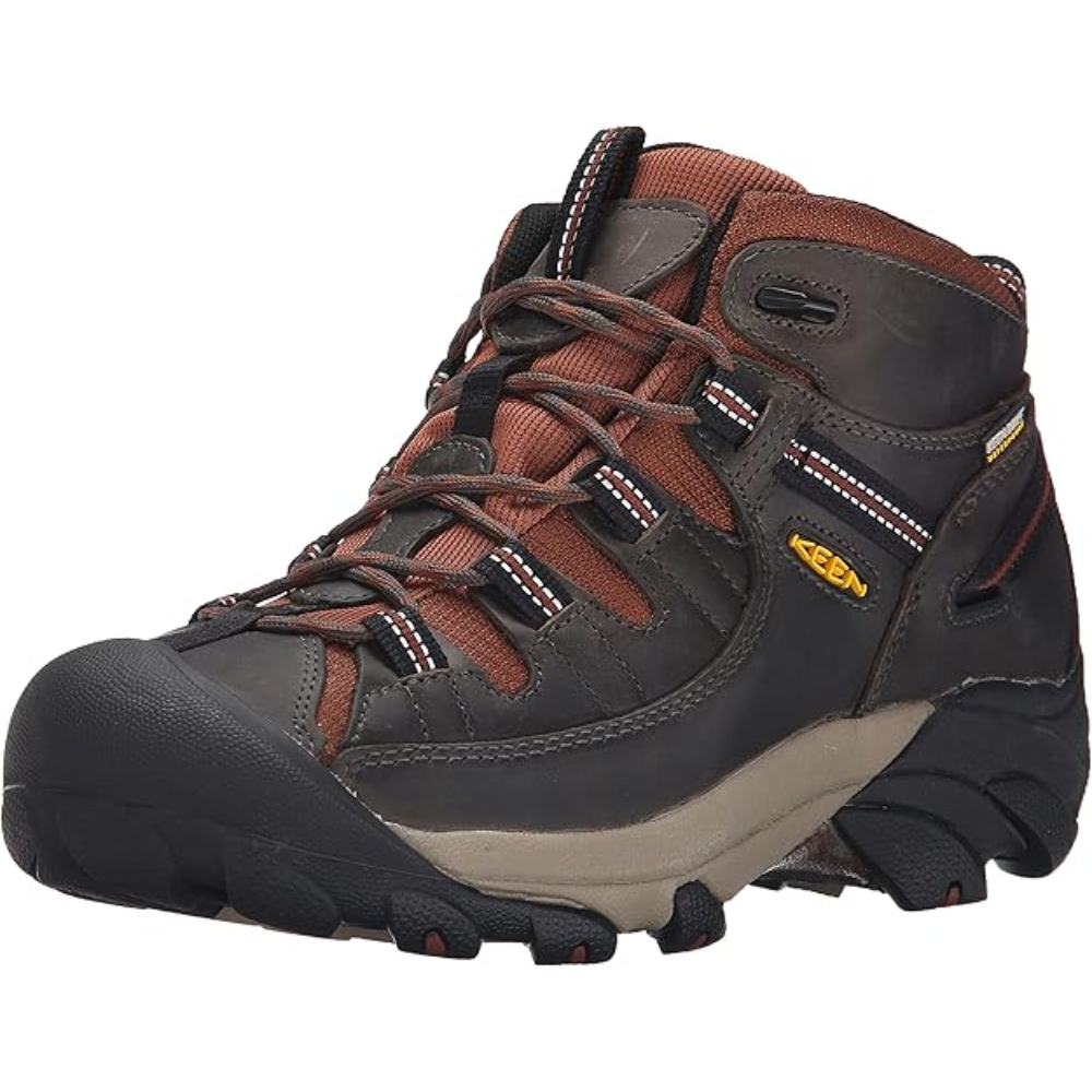 Keen Targhee II WP Mid Mens Boots US Size 9 Raven Tortoise Shell