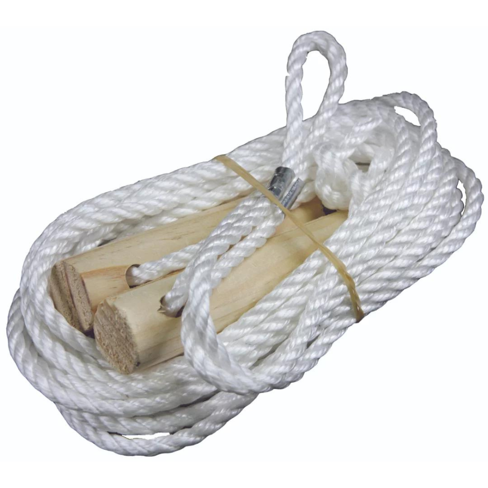Funner Rope Supex Double Guy Rope Kit With Wooden Runner and Spring - Tentworld