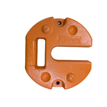 Tentworld 15kg Gazebo Weight Cast Iron - Safety Orange