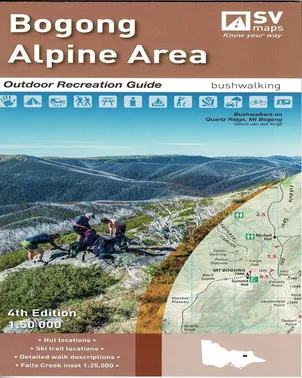Spatial Vision Bogong Alpine Area Map - Edition 4