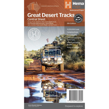Hema Great Desert Tracks Central Sheet - Edition 9