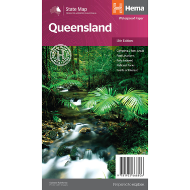 Hema Queensland State Map - Waterproof - Edition 13
