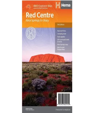 Hema The Red Centre Map - Edition 7