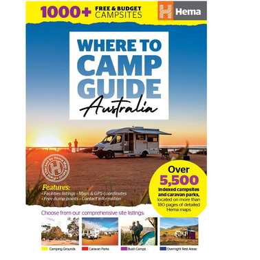 Hema Where to Camp Guide Book - 1st Edition