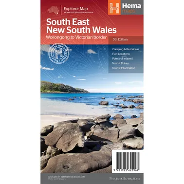 Hema South East New South Wales Map (Wollongong - Vic Border)