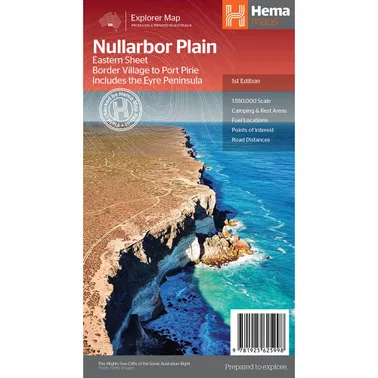 Hema Nullarbor Plain - Eastern Sheet (Border Village to Pt Pirie)