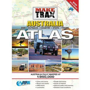 AFN Make Trax Australia with Maxi Australian Atlas - Spiral Book