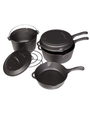 Camp Chef 6 Piece Cast Iron Camping Cookware Set