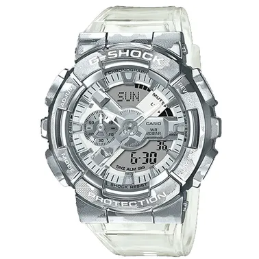 Casio G-Shock Skeleton Camouflage Series GM110SCM-1A Watch - Silver