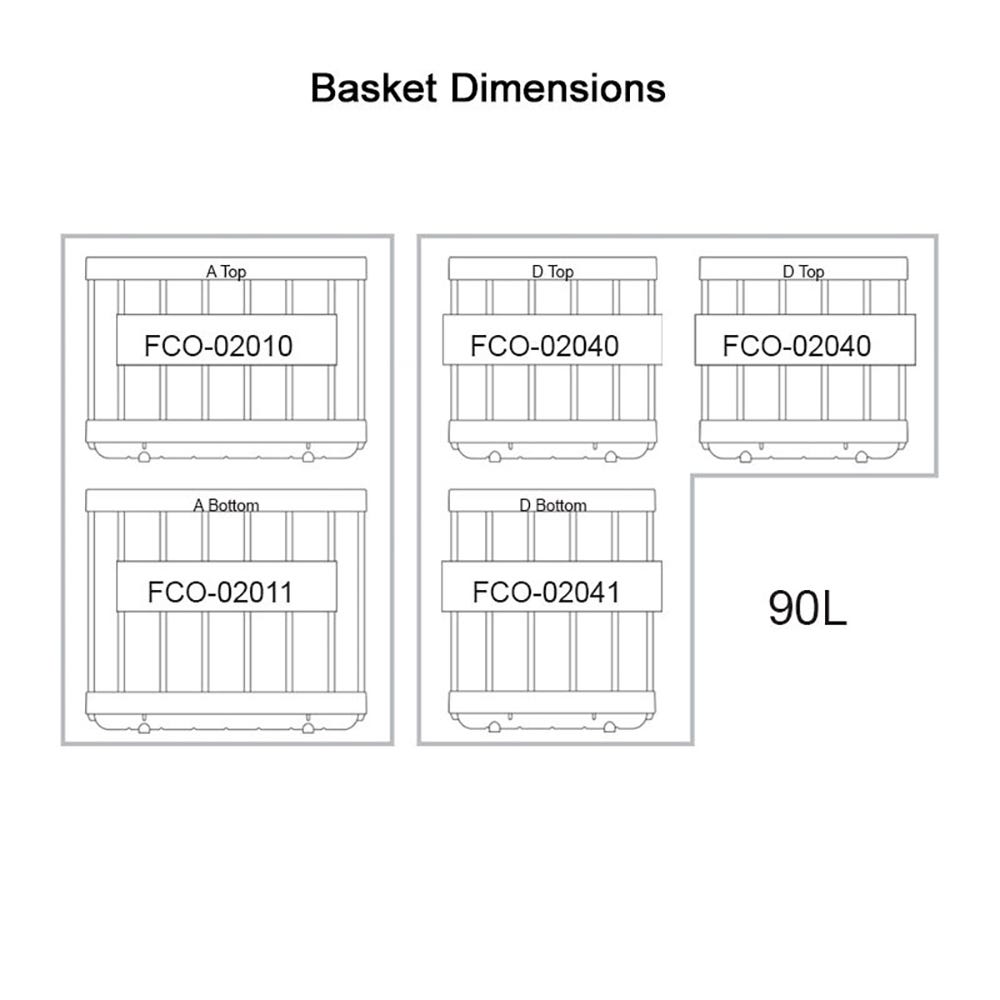 National Luna 90L Legacy Fridge Dual Zone