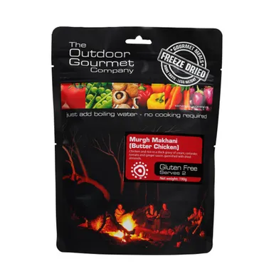 Outdoor Gourmet Butter Chicken Freeze Dried Food - Double Serve