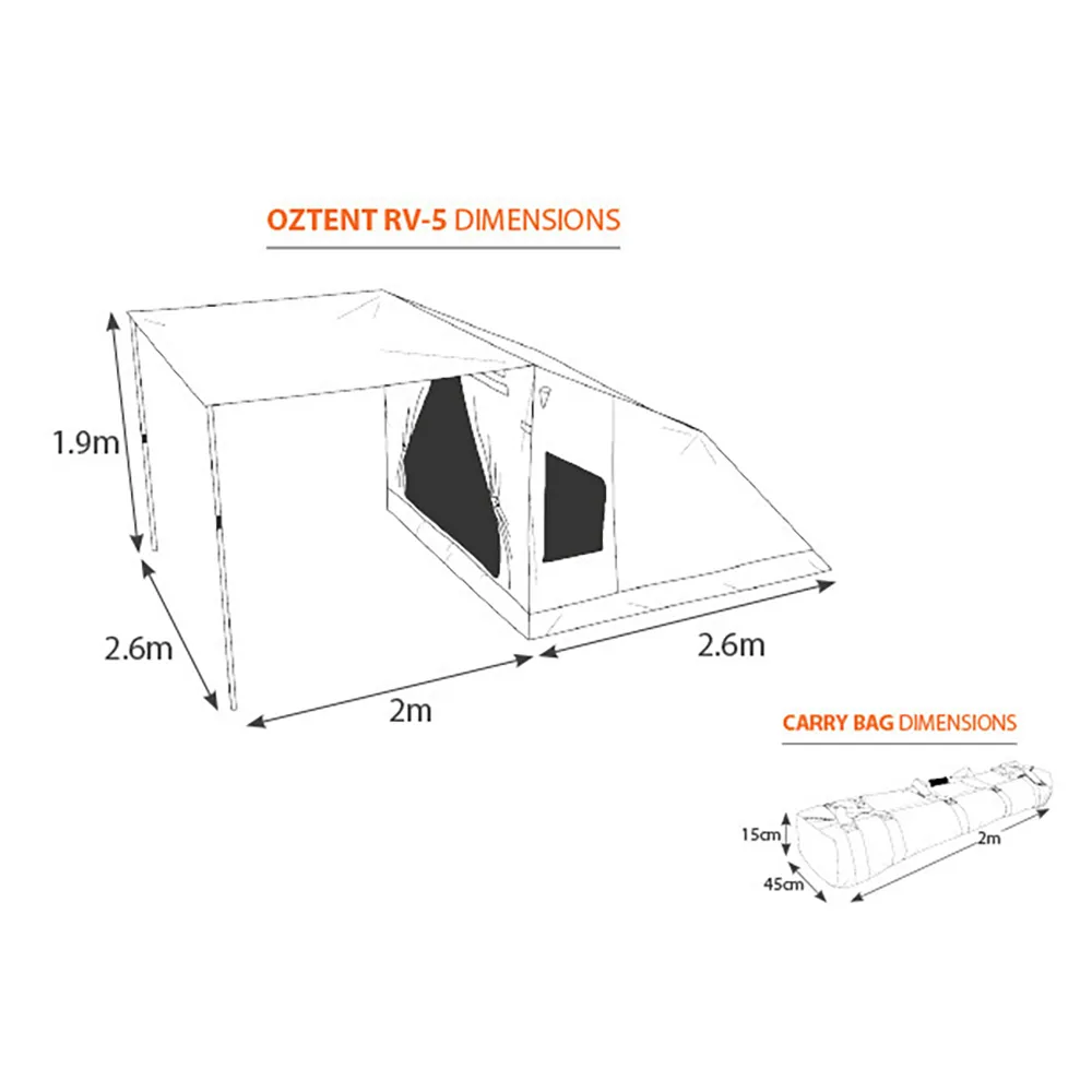 Oztent RV5 Touring Canvas Tent