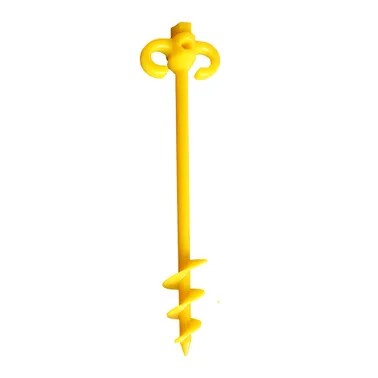 Supa Peg 500mm Screw Peg - Yellow - Polycarbonate