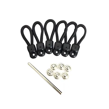 Darche Spare Part - Shock Cord Bunji Loops B130 - 75mm - 6 Pack