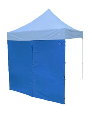 Outdoor Connection Solid Wall with Door - 3m - Blue