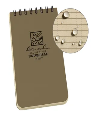 Rite in the Rain Top Spiral Waterproof Universal Notebook - 3 X 5