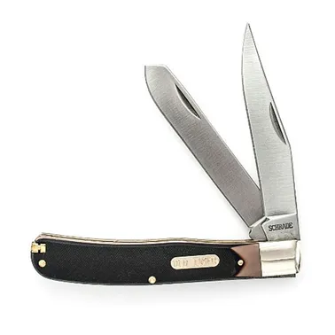 Schrade Old Timer 4 1/8 Inch Bearhead Trapper Knife w/ Pick and Tweezers