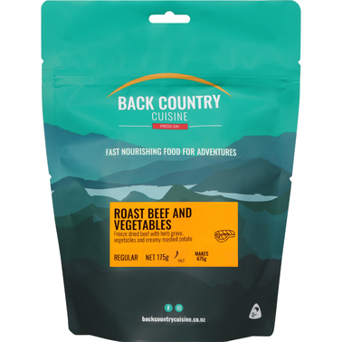 Back Country Cuisine Roast Beef and Veg Double Freeze Dri Food - 2 Serve