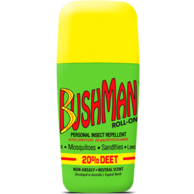 Bushman 65G Roll-On Personal Insect Repellent 20% Deet