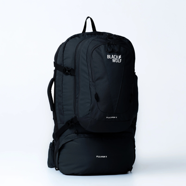 Blackwolf Fulham II 60L +13L Travel Backpack - Jet Black