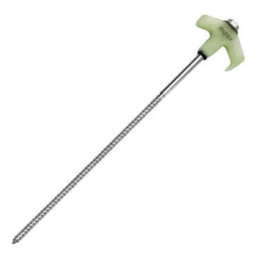 Supex Glow in the Dark Hard Ground Screw in Peg - 300mm