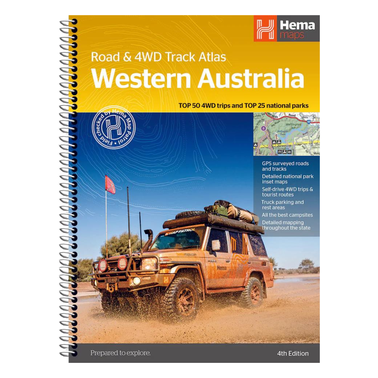 Western Australia Road & 4WD Track Atlas Book 4th Edition
