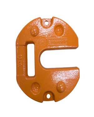 Tentworld 10kg Gazebo Weight Cast Iron - Safety Orange