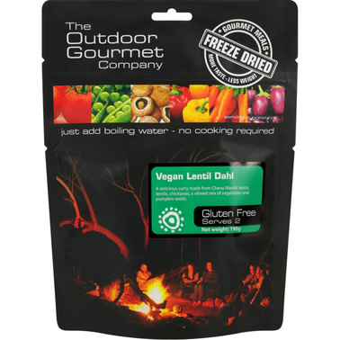 Outdoor Gourmet Vegan Lentil Dahl - 2 Serves