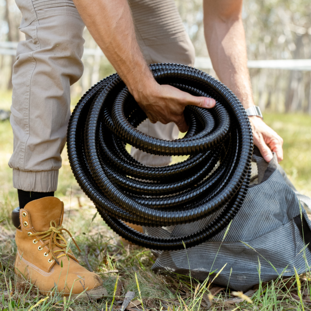Sullage Supex 28mm Dia x 10m Coil Smooth Bore Sullage Hose