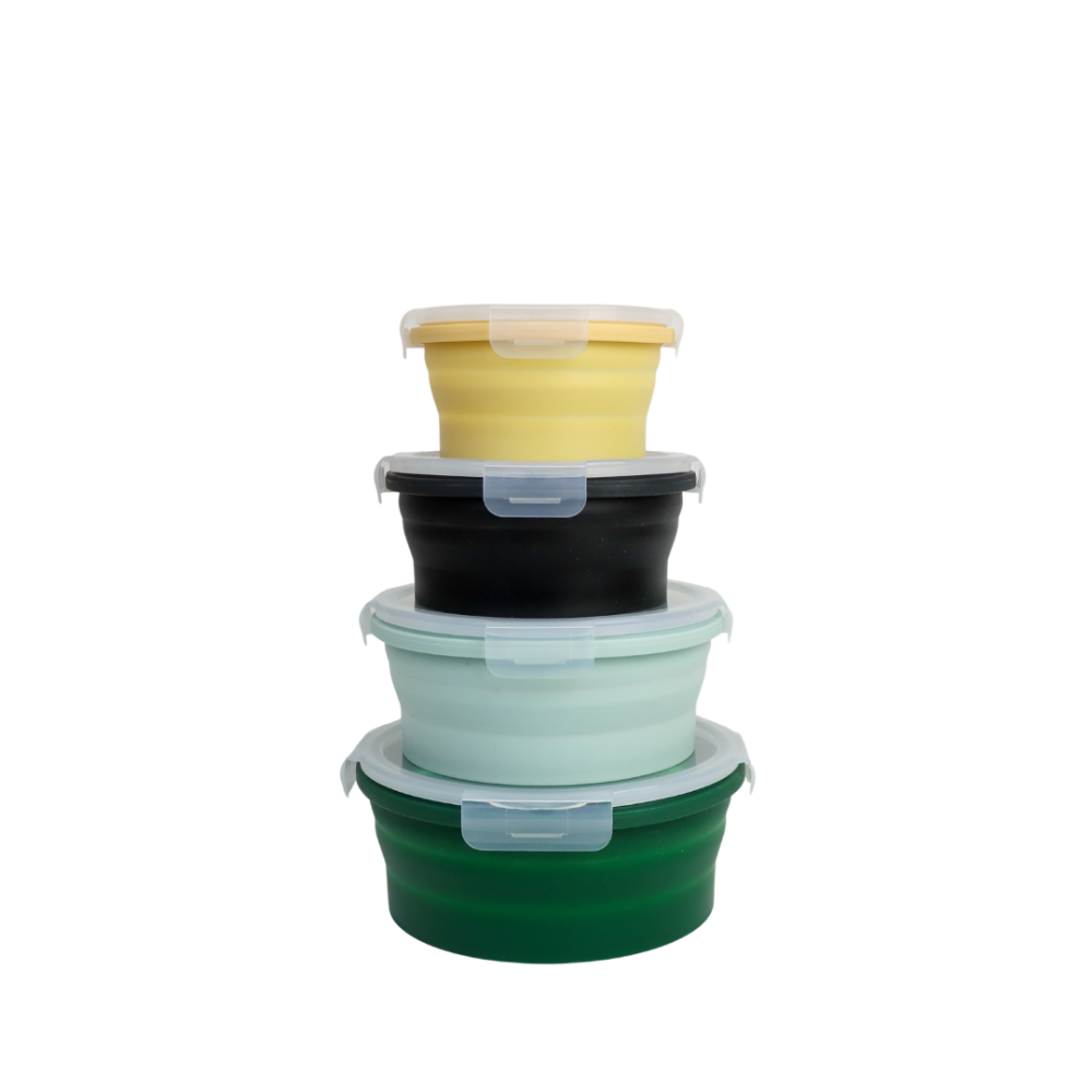 Autoclavable Container Round Supex Collapsible Round Containers - Pack of 4