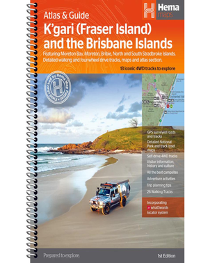 Hema K'Gari Fraser Island Atlas and Guide - Edition 1