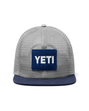 Yeti Velcro Badge Mesh Hat Grey/Navy