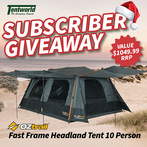 Tentworld 2025 December Subscriber Giveaway - Oztrail Fast Frame Headland Tent 10 Person