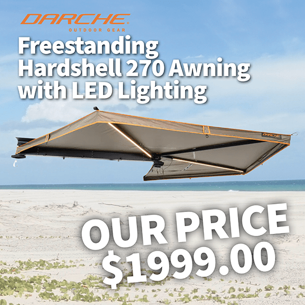 Darche Freestanding Hardshell 270 Awning with LED Lighting Darche Freestanding Hardshell 270 Awning with LED Lighting
