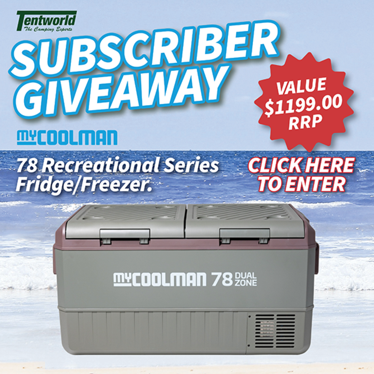 Tentworld's Monthly Subscriber Giveaway - October 2026