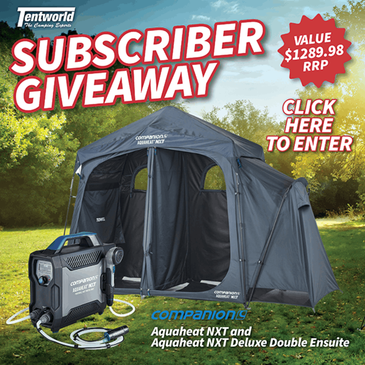 Tentworld's September Subscriber Giveaway Tentworld's September Subscriber Giveaway