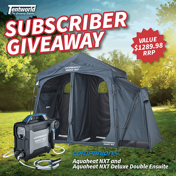 Tentworld 2026 September Subscriber Giveaway - Companion Aquaheat NXT & Deluxe Double Ensuite