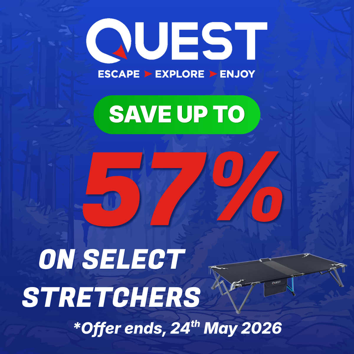 Quest Outdoors Stretcher Promo