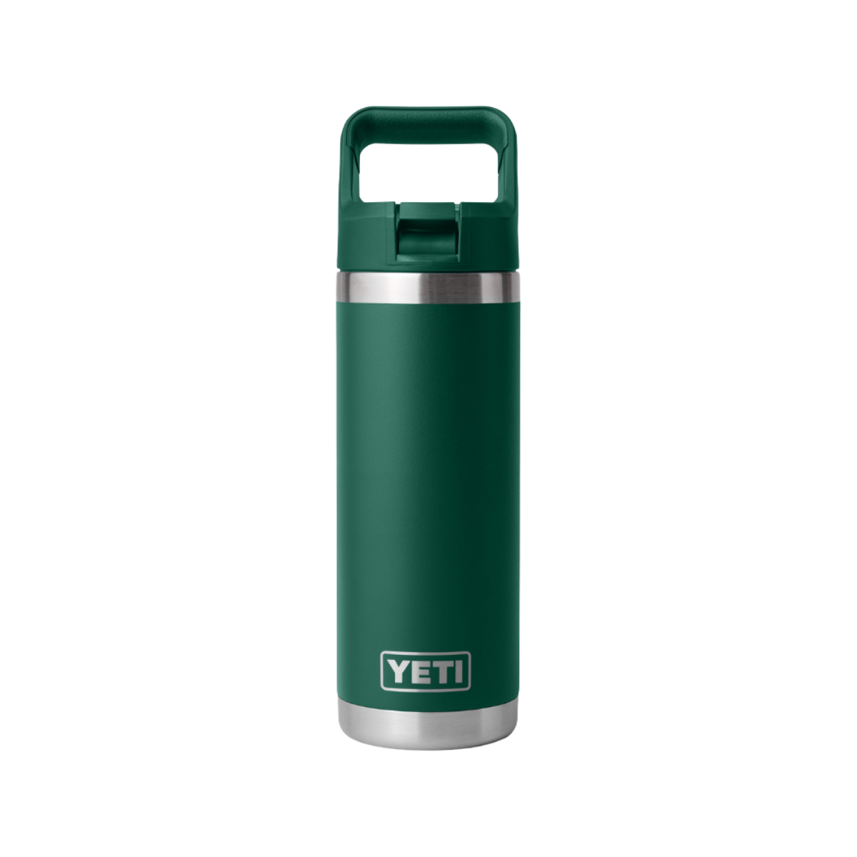 Yeti Rambler 18oz (532ml) Straw Bottle - Black Forest Green