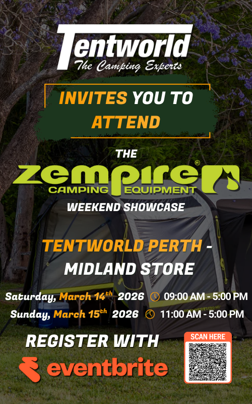 Tentworld Perth - Midland's Zempire Camping Equipment Weekend Showcase
